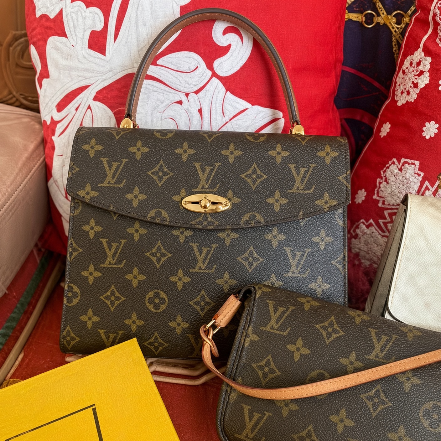Louis Vuitton Vintage Mono Kelly from the recovered collection