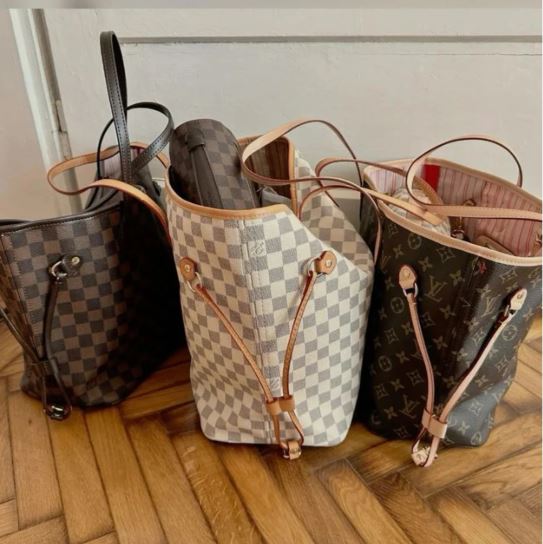Louis Vuitton Neverfull MM detail from the recovered collection